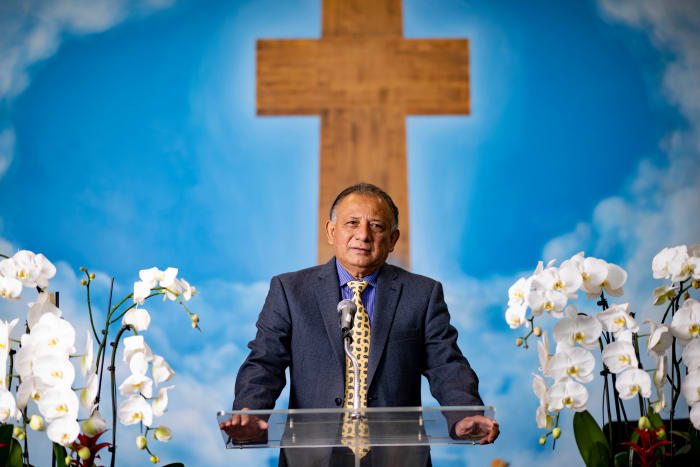 The pastor of a church nearby the stadium, Alvarado says that he's lost parishioners due to the rising cost of living in Inglewood.